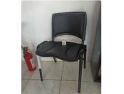 Silla Interlocutor 4 Patas Asiento y respaldo de PVC alta resistencia acolchonado con espu