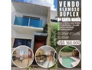 VENDO HERMOSO DÚPLEX 3D BARRIO SANTA MARIA ZONA CFA