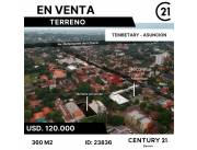 VENDO TERRENO A UNA CUADRA DE RECOLETA, IDEAL PARA CONSTRUCCIÓN DE DUPLEX O RESIDENCIA