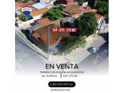 EN VENTA TERRENO EN ESQUINA EN ASUNCIÓN