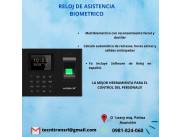 Reloj de Asistencia Biométrico