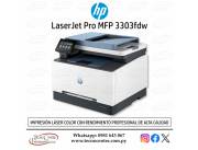 Impresora Color LaserJet Pro MFP 3303fdw. Adquirila en cuotas!