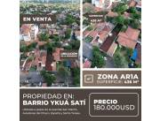 VENTA DE TERRENO EN BARRIO YKUA SATI