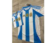 ▪️ Camiseta Argentina calidad tailandesa logo bordado para adulto ▪️Talle P al XXL ▪️Pre