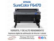 Impresora de sublimación 44” Epson SureColor F6470. Adquirila en cuotas!