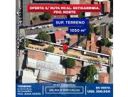 📣TERRENO DE 1.050 M2 SOBRE RUTA MCAL ESTIGARRIBIA - FNDO DE LA MORA📣