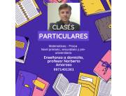 Enseñanza particular de Física, Matematicas