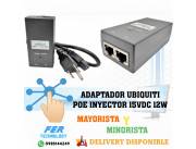 ADAPTADOR UBIQUITI POE INYECTOR 15VDC 12W