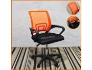 SILLA GIRATORIA TELA MESH 90 KG NARANJA (61BK)