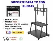 SOPORTE CON RUEDITA PARA MOVILIZAR TU TV 42 A 120