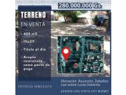 VENDO AMPLIO TERRENO EN ZEBALLOS CUE - ASUNCIÓN