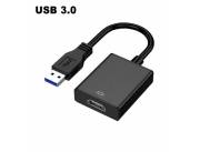 Convertidor Compatible con USB 3,0 a HDMI HD 1080P para PC, portátil, proyector, HDMI, LCD