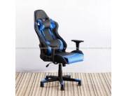 SILLA GAMER RESPALDO ALTO 100K AZUL (3263)