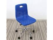 SILLA GIR PATA CROMADA AZUL (STHE8470) (H)