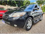 🔆 HYUNDAI SANTAFE 2008 /7 NEGRO DIESEL 2.2 CAJA AUT./ 3 HILERAS - INTERIOR CUERO