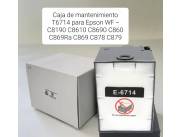 Caja de mantenimiento T6714 para Epson WF - C8190 C8610 C8690 C860 C869Ra C869 C878 C879