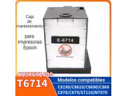 Caja de mantenimiento T6714 para Epson WF - C8190 C8610 C8690 C860 C869Ra C869 C878 C879