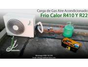 ¡Desafía el calor con aire fresco! ❄️ Recarga profesional de gas