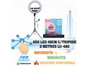 ARO LED 48CM C/TRIPODE 2 METROS LU-480