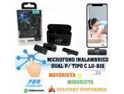 MICROFONO INALAMBRICO DUAL P/ TIPO C LU-B15