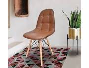 SILLA FIJA EAMES CAPITONE (3431) MARRON