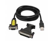 CABLE CONVERSOR USB A SERIAL CON ADAPTADOR