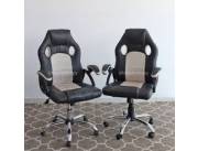 SILLA GAMER ROSA 100 K LEVEL PATA CROMADA (4866) OUTLET