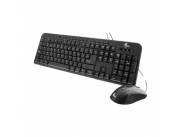 TECLADO+MOUSE XTECH USB XTK-301S ESP/NEGRO