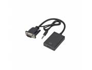 CABLE ADAPTADOR HDMI HEMBRA A VGA MACHO+AUDIO