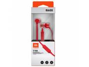 AURICULAR JBL T110 ROJO