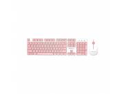 TECLADO+MOUSE WIR FTXGK600 POR/BLA-ROSA