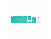 TECLADO+MOUSE WIR FTXGK600 POR/BLA-VER