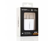 CARGADOR ARGOMTECH ARG-AC-0115WT DUAL RAPIDO TYPE-CY USB 38W