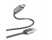 CABLE ARGOMTECH ARG-CB-0026GR MICRO USB TO USB 1M. GRIS