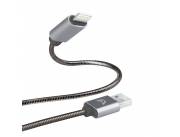 CABLE ARGOMTECH ARG-CB-0027GR LIGHTNING USB 2.0 METAL