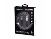 CABLE ARGOMTECH ARG-CB-0025BK TIPO C TO USB 1.8M NEGRO