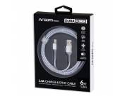 CABLE ARGOMTECH ARG-CB-0025WT TIPO C TO USB 1.8M BLANCO
