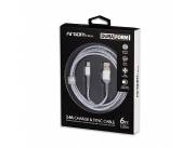 CABLE ARGOMTECH ARG-CB-0021WT MICRO USB TO USB 1.8M BLANCO
