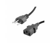 CABLE POWER GIGABYTE 1.8MT 3 PUNTAS BRASIL P/PC NEGRO