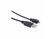 CABLE USB-A/M-USB M/M 1.8M MANHATTAN 307178 NEGRO BOLSA