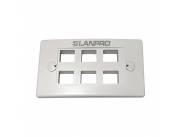 TAPA PLAST.DE 06 PUERTOS LANP LP-3317V6WH