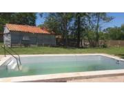 Vendo Chalet en Yaguaron km56 con piscina y arroyo RECIBO CAMIONETA DOBLE CABINA como p/