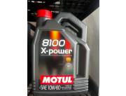 Lubricante Aceite Motul 8100 X-POWER para competicion 10w60 de 5L !