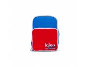 MOCHILA TÉRMICA IGLOO 12 LATAS RETRO AZUL-ROJO 63075