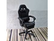 SILLA GAMER TEN NEGRO Y BLANCO NEGRO