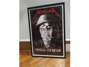 Cuadro original de Metallica THROUGH THE NEVER 57x86 cm con cristal superficial protector