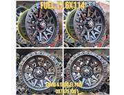 Llanta Deportiva FUEL 17 6X114 9 NUEVOS. Especial para Nissan NP