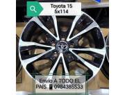 Llanta Toyota 15 5x114 nuevos. Especial para Auris, Noah, Voxy y más..!!!