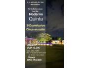 Moderna Quinta CON 2 CASAS en Alquiler o Venta en San Bernardino