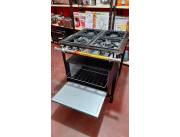 COCINA INDUSTRIAL VENANCIO CON HORNO A GAS, COCINA 4 HORNALLAS 2 DOBLE QUEMADOR 2 SIMPLE Q